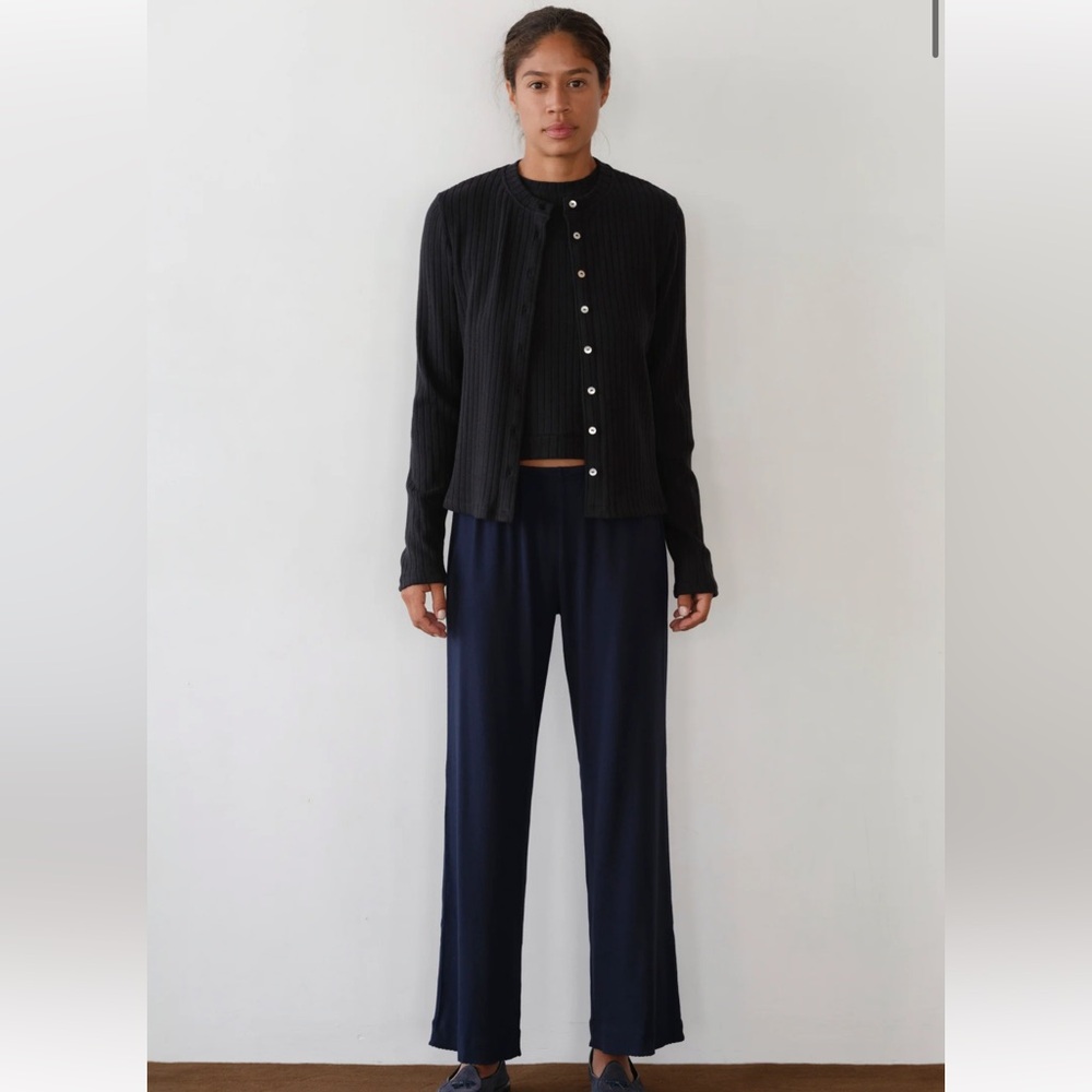 DONNI The Baby Rib Scallop Pant